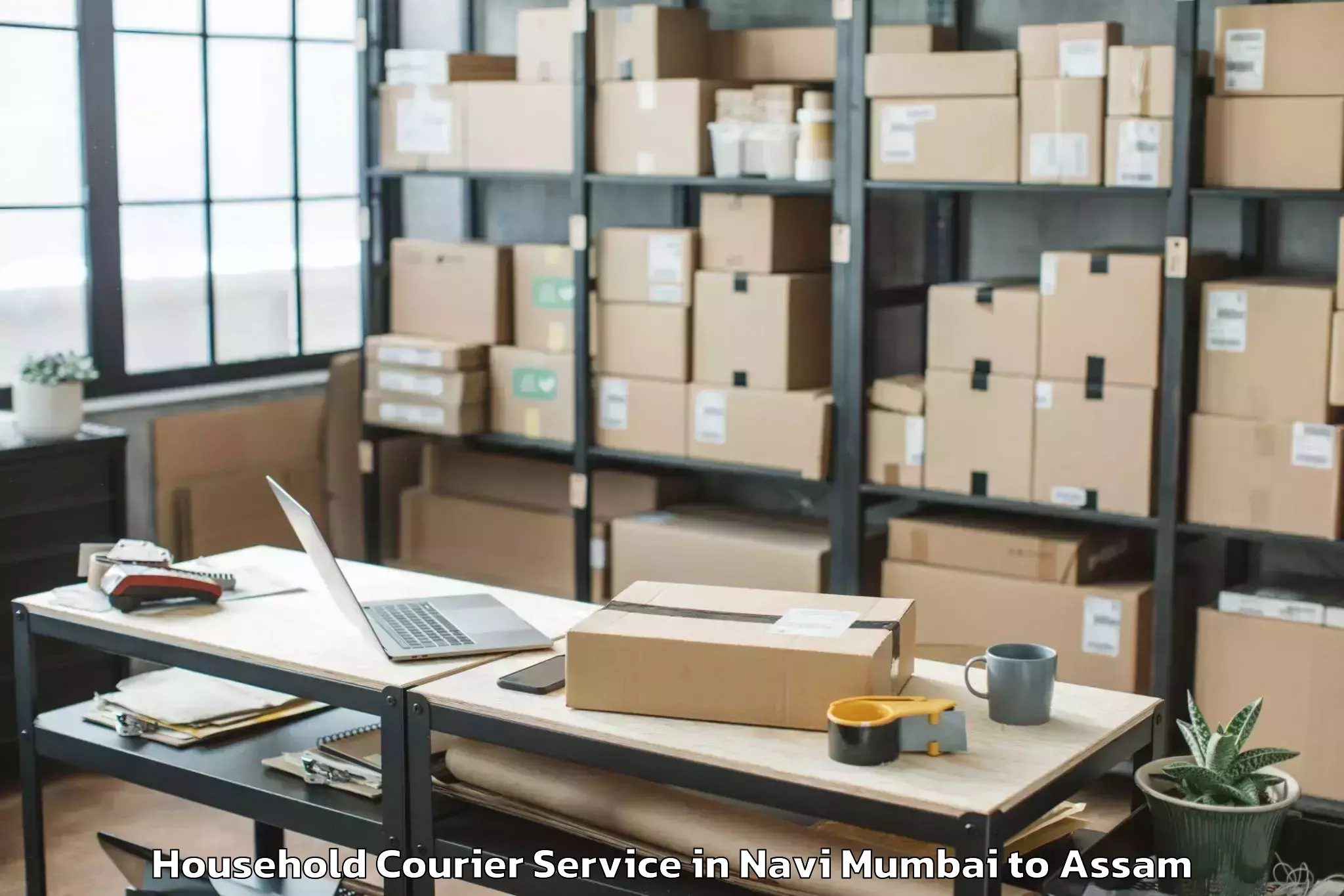 Book Navi Mumbai to Goroimari Household Courier Online